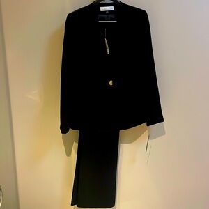 Tahari black pant suit